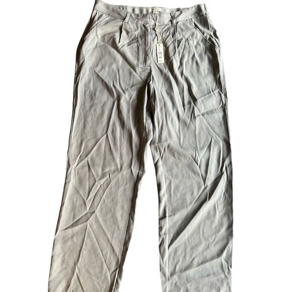 NWT Gray Max Studio Women's Straight Leg Pant‎ with Zipper Size L F43 - Picture 1 of 8